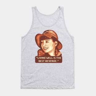 Dorothy Parker Portrait and Quote Tank Top